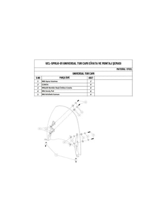 UNIVERSAL SELİGRAFİLİ ÖN TUR CAMI