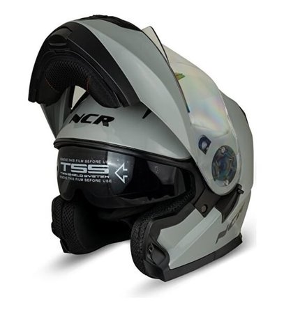 NCR ÇENE AÇILIR KASK COOL GRİ-XL
