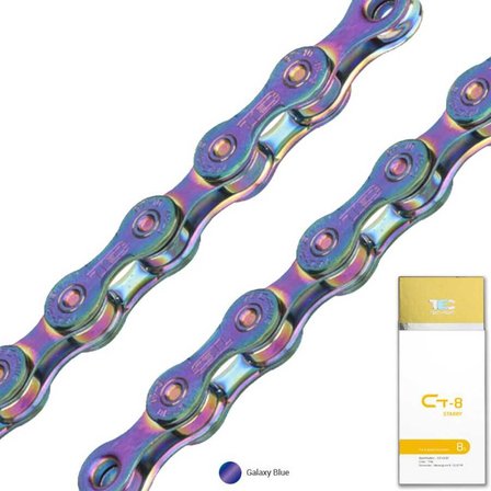 KMC TEC RENKLİ ZİNCİR 8 VİTES 116 BAKLA - GALAXY BLUE