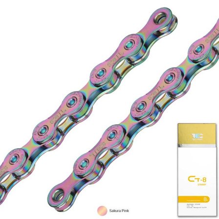 KMC TEC RENKLİ ZİNCİR 8 VİTES 116 BAKLA - SAKURA PINK