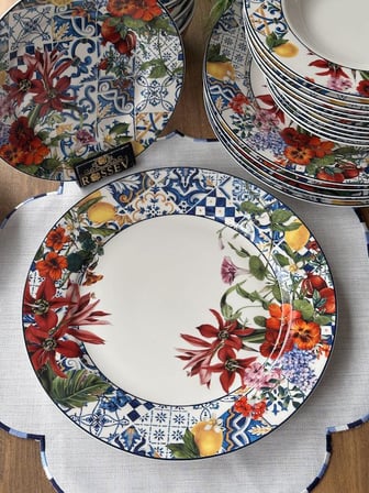 Porselen Yemek Takımı 24 Parça 6 Kişilik İtaly Garden