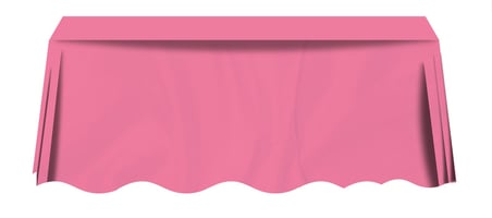 Delux Serisi Sunum Günlük Pembe Plastik Düz Masa Örtüsü (120*180 cm)