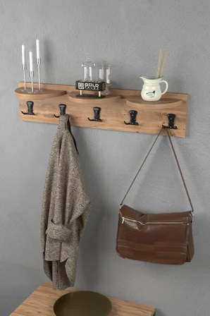 Askılık Duvar Elbise Askılığı Portmanto 80 Cm 