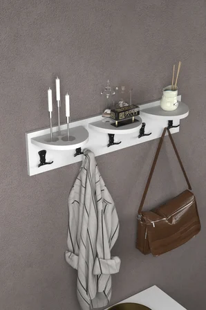Askılık Duvar Elbise Askılığı Portmanto 80 Cm 