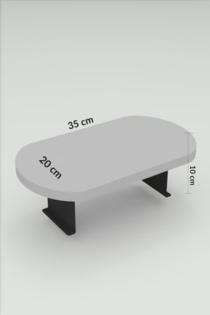 Yan Sehpa Ayarlanabilir Tepsi Oval Dekoratif Modern Yatay Dikey Koltuk Sehpası 