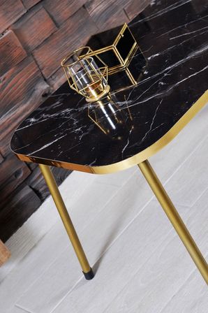Orta Sehpa Gold Metal Ayak 