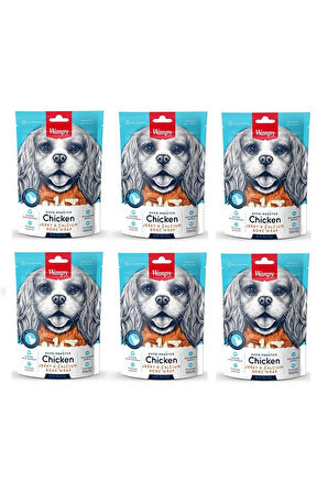 Wanpy Tavuk Sargılı Kalsiyum Kemik Köpek Ödülü 100 Gr. X 6 Adet