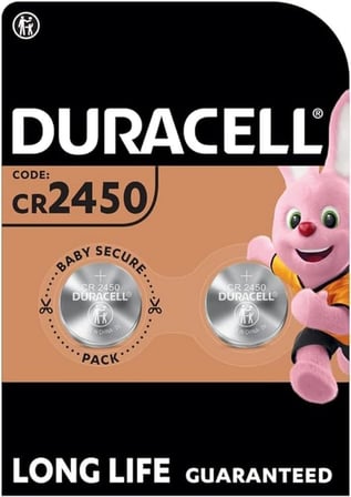 CR2450 düğme pil (2 adet), CR 2450 lityum düğme pil 3 V