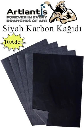 Siyah Karbon Kağıdı A4 10 Adet 21x29,7 cm Kopya Kağıdı Transfer Kağıdı Renkli Karbon Kağıdı