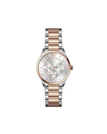 WEL3383-4 Orjinal Gümüş Rose Metal Kadın Kol Saati