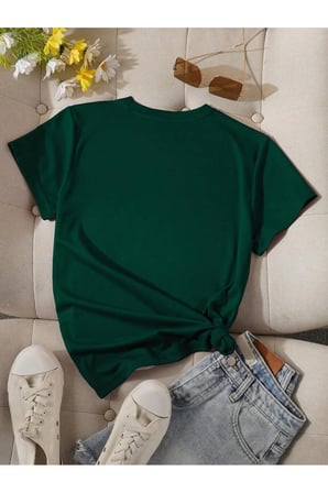 Unisex Love Kalp Baskılı Tasarım Tshirt