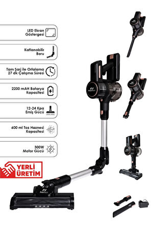 Es411 Yüksek Emiş Güçlü Dikey Şarjlı Süpürge / Cb-107C Çok Fonksiyonlu Buharlı Temizlik Makinesi