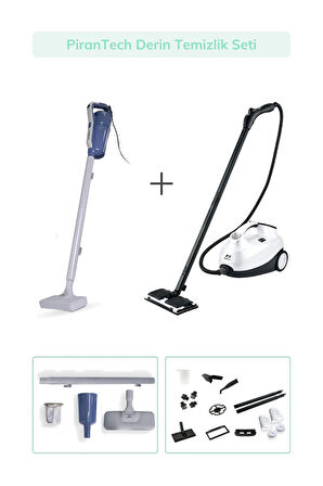 Cb-107C Buharlı Temizlik Makinesi / Ek340 Torbasız Dikey Elektrikli Süpürge