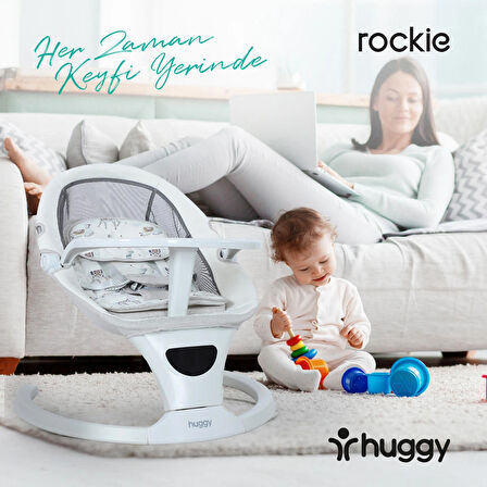 Huggy Rockie Ana Kucağı – Sensörlü, Bluetooth Müzikli, Kumandalı, Mama Tepsili