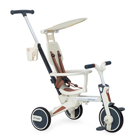 Huggy 6in1 FunTrike 3 Tekerlekli Bebek Bisikleti |Ebeveyn Kontrollü, Katlanabilir ve Denge Modlu