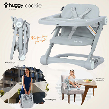 Huggy Cookie Portatif Katlanabilir Taşınabilir Mama Sandalyesi