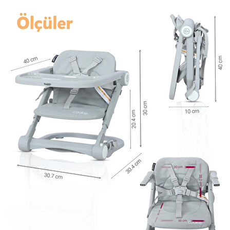 Huggy Cookie Portatif Katlanabilir Taşınabilir Mama Sandalyesi