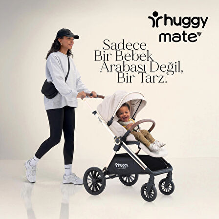 Huggy Mate 5 in 1 Extra Parlak Çift Yönlü Travel Bebek Arabası