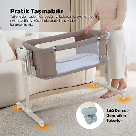 Huggy Swing Me Akıllı Beşik – Sensörlü, Anne Yanı Oyun Parkı ve Portbebe