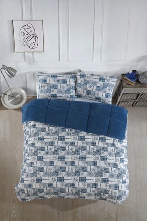 Formeya Tek Kişilik Lüx Wellsoft Yorgan Çift Taraflı Yastık Kılıflı 155x215 cm Yorgan