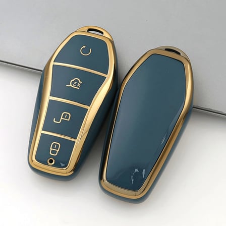 BYD SEAL U/AWD/ATTO 3/HAN/DOLPHİN Uyumlu Anahtar Kılıfı MAVİ
