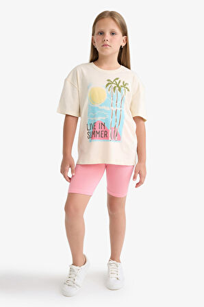 DeFacto Kız Çocuk Biker Tayt B0843A825HSPN323