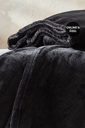 Yataş Bedding Olenna Wellsoft Tv Battaniyesi 140x190 cm - Antrasit