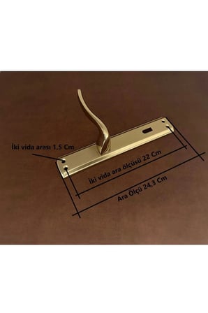 Trim Titanyum Gold Lüx Aynalı WC Banyo Kapı Kolu İçeri Girerken Sağ Elle Açılır 1 Takım