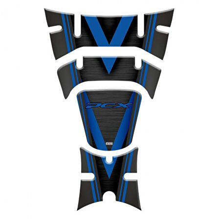 Gogo Tank Pad 017 Pcx 125-150 2018-2020 Siyah-mavi