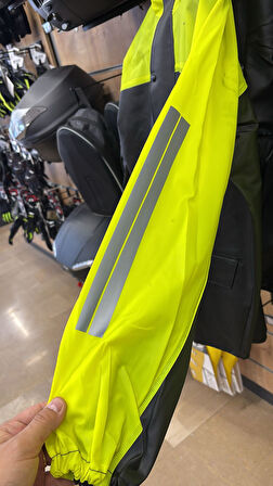 MOTOSPARTAN ASTARLI YAĞMURLUK TAKIM KURYE PAKETÇİ NEON SARI SİYAH 2X-LARGE