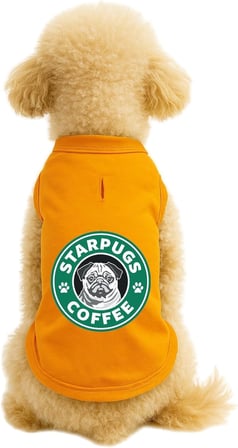 Kedi ve Köpek Kıyafeti &amp; Elbisesi Turuncu Starpugs Atlet XL