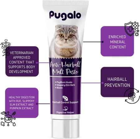 Hairball Malt Paste Kediler Için Tüy Yumağı Önleyen Vitamin Katkılı Malt Macun 100 ml