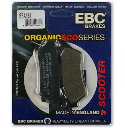 Ebc Fren Balatası Organik Sfa181 2007-2008 Ducati Monster 695 Ön Fren Balatası