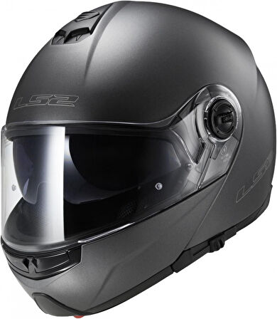 Ls2 Strobe Çene Açılır Kask Mat Tıtanıum X-SMALL