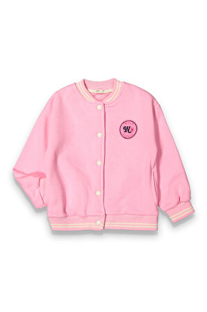 Kız Çocuk 3 İplik Oversize Kolej Ceket