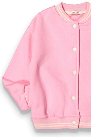 Kız Çocuk 3 İplik Oversize Kolej Ceket