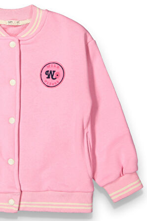 Kız Çocuk 3 İplik Oversize Kolej Ceket