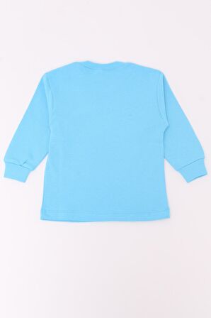 Unisex Bebek Açık Mavi Düz 0-36 Ay Body 0101B-6