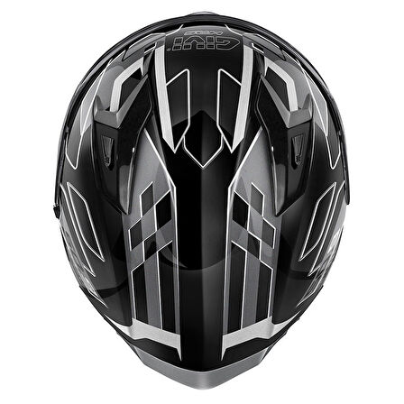 Gıvı 50.9 Assault Kapalı Kask Siyah Tıtanyum Gri LARGE