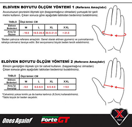 Ones Agaın Yazlık Eldiven Mg07 Siyah 2X-LARGE