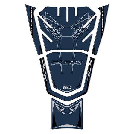 Gp Kompozit Tank Pad Mavi Honda Pcx 125 2021-2024