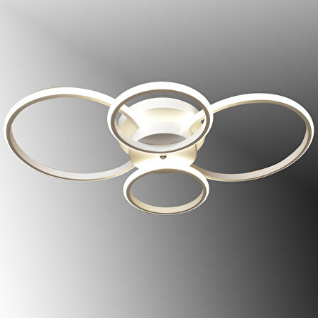 TT035-4-BY TT Aydınlatma Drone Modeli Mat Beyaz 4 lü ( Beyaz Işık ) Led Avize