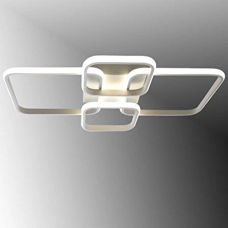 TT500-4-BY TT Aydınlatma ( Beyaz Işık ) Mat Beyaz Plofonyer 4 lü Led Avize