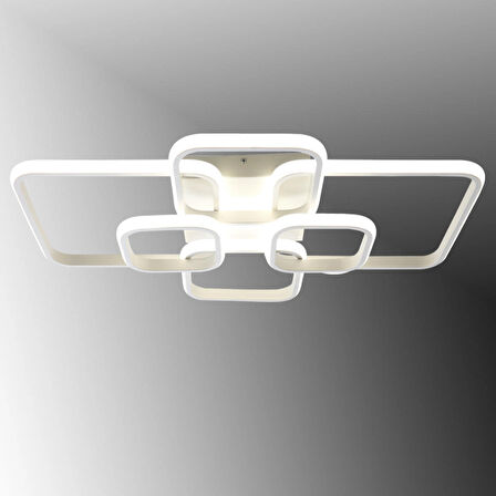 TT500-6-BY TT Aydınlatma ( Gün Işığı ) Mat Beyaz Plofonyer 6 lı Led Avize