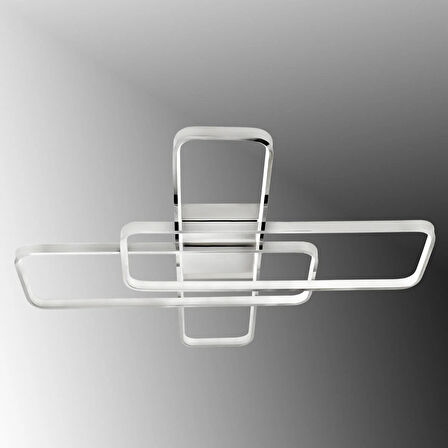 TT040-KR TT Aydınlatma Krom Kaplama Plofonyer ( Beyaz Işık ) Led Avize