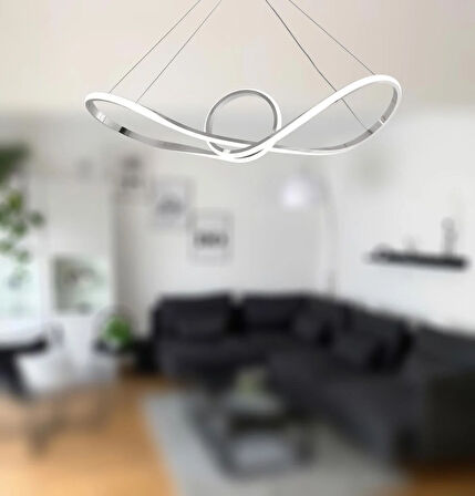 TT002-KR TT Aydınlatma Papyon Modeli Krom Kaplama ( Gün Işığı ) Led Avize
