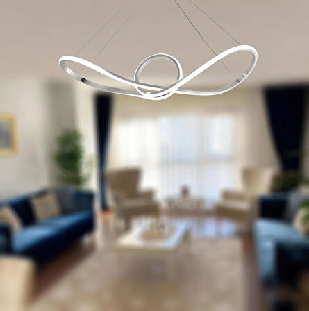 TT002-KR TT Aydınlatma Papyon Modeli Krom Kaplama ( Gün Işığı ) Led Avize