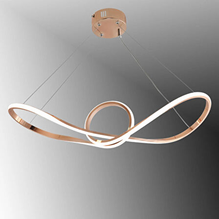 TT002-FSR TT Aydınlatma Papyon Modeli Fransız Sarı Kaplama ( Gün Işığı ) Led Avize