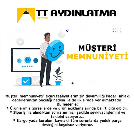 TT306-35-FSR TT Aydınlatma ( 3 Renk Işık Modüllü ) Kavis Modeli Fransız Sarı Kaplama Led Avize