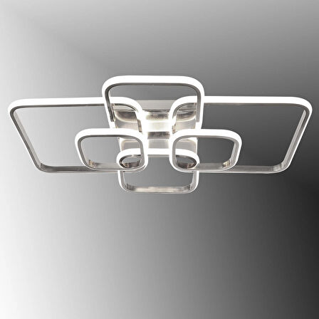 TT500-6-KR TT Aydınlatma Krom Kaplama ( Beyaz Işık ) Plofonyer 6 lı Led Avize